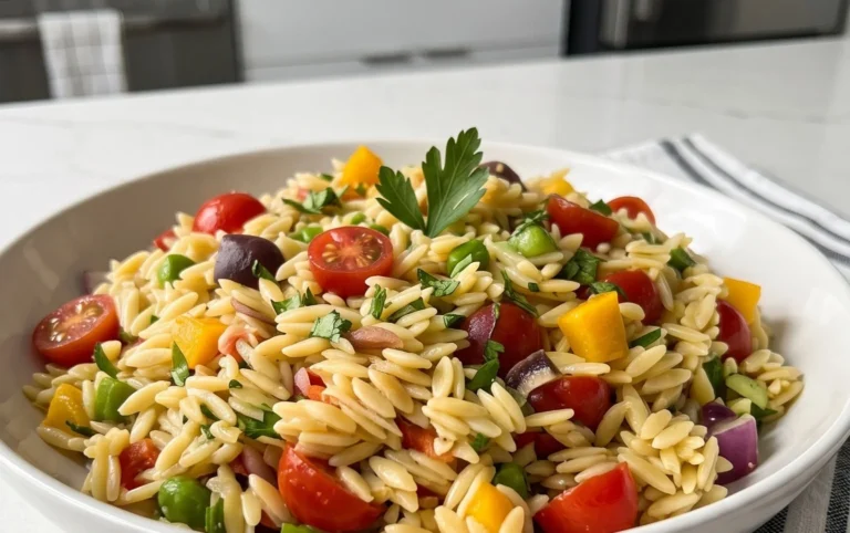 Rainbow Orzo Salad
