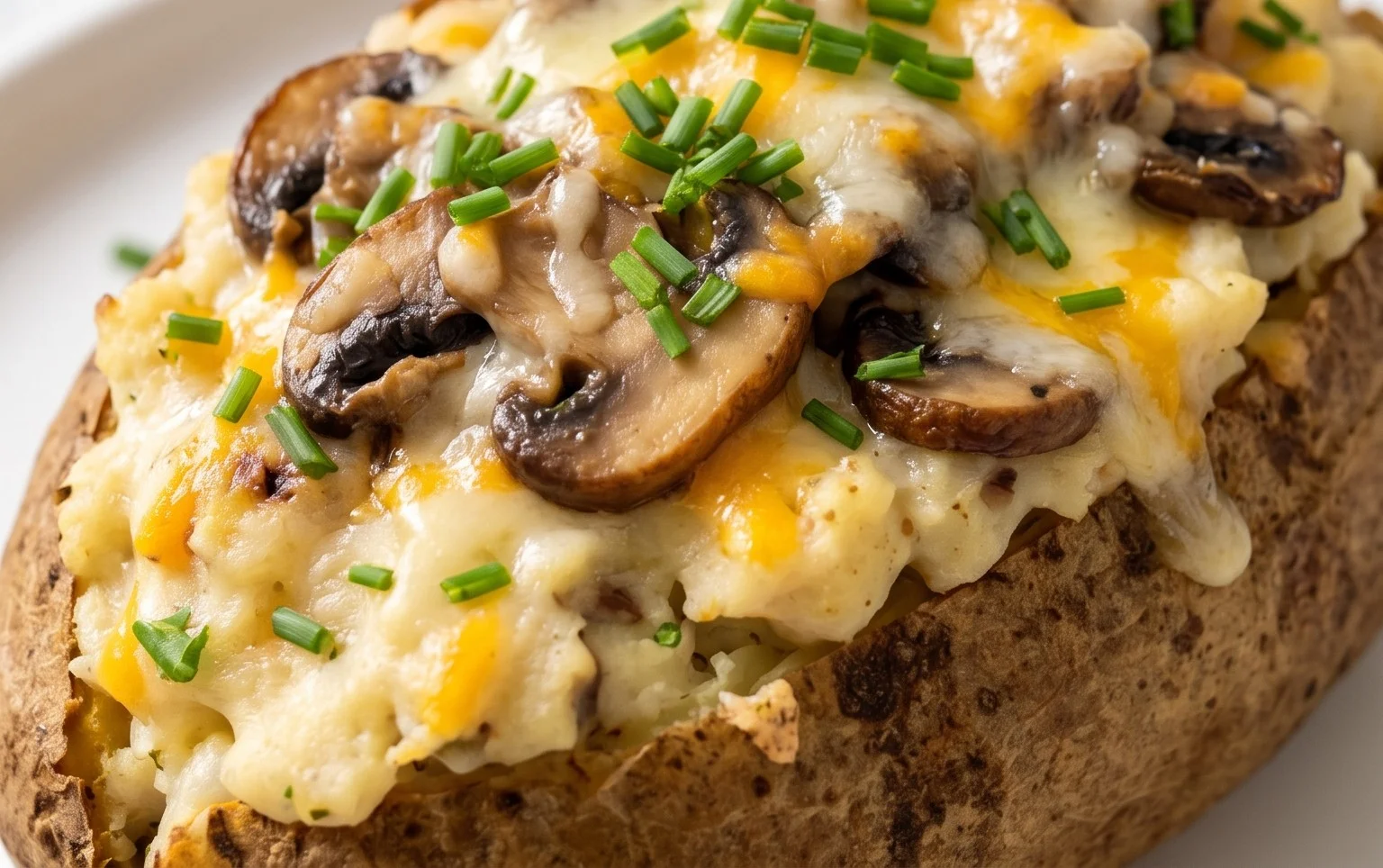 The Ultimate Stuffed Baked Potatoes with Mushrooms