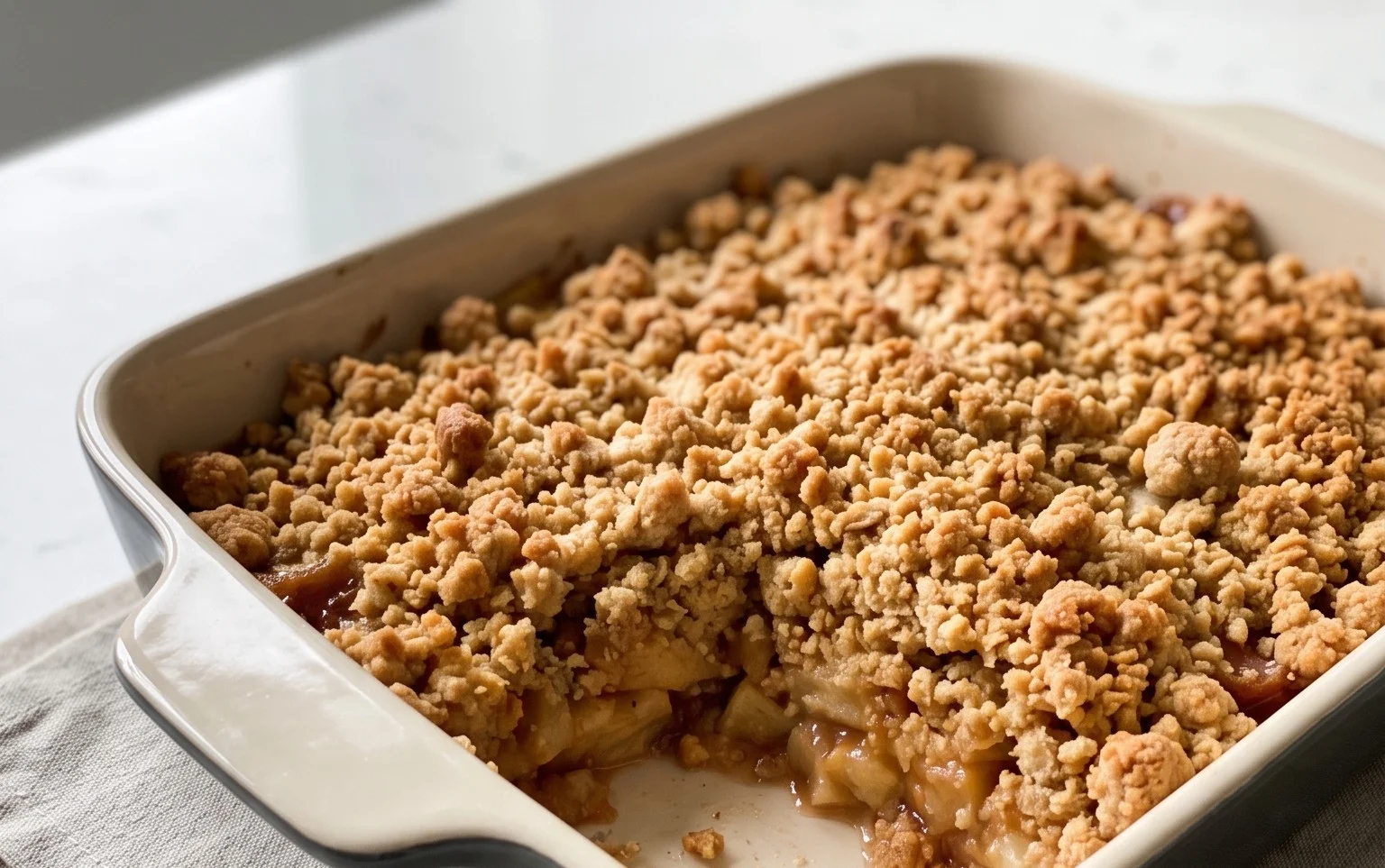 Healthy Breakfast Apple Crum extractble