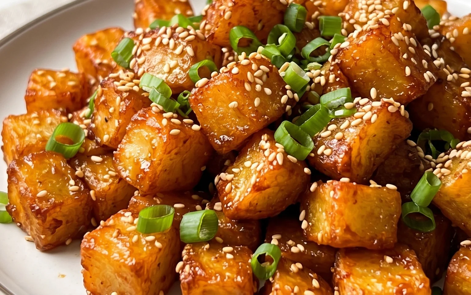 Crispy Honey Chilli Potatoes