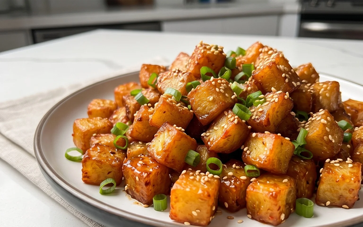 Crispy Honey Chilli Potatoes