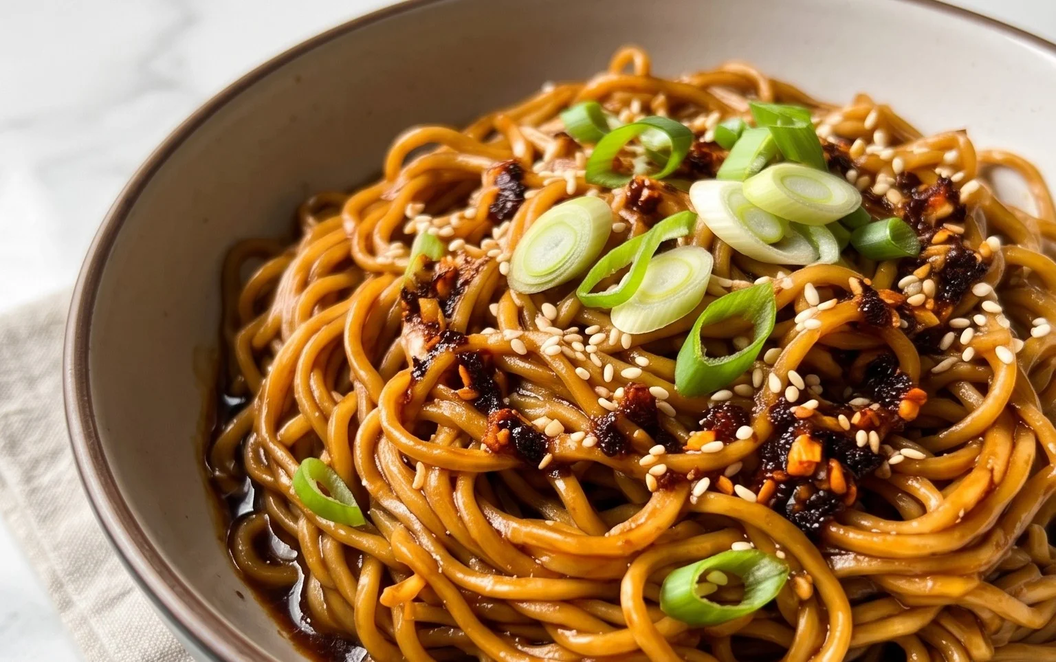 Easy Saucy Ramen Noodles