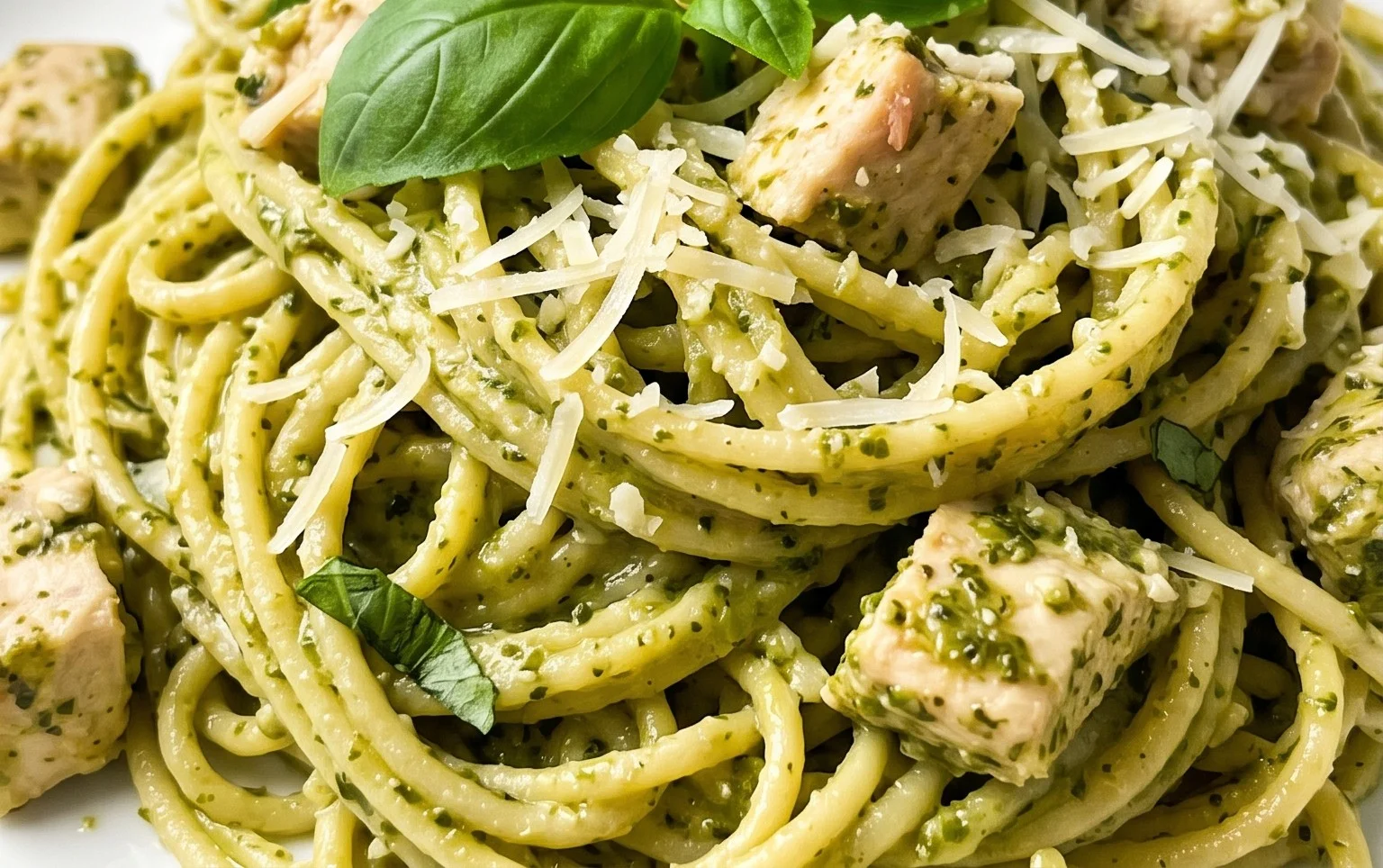 Creamy Chicken Pesto Pasta