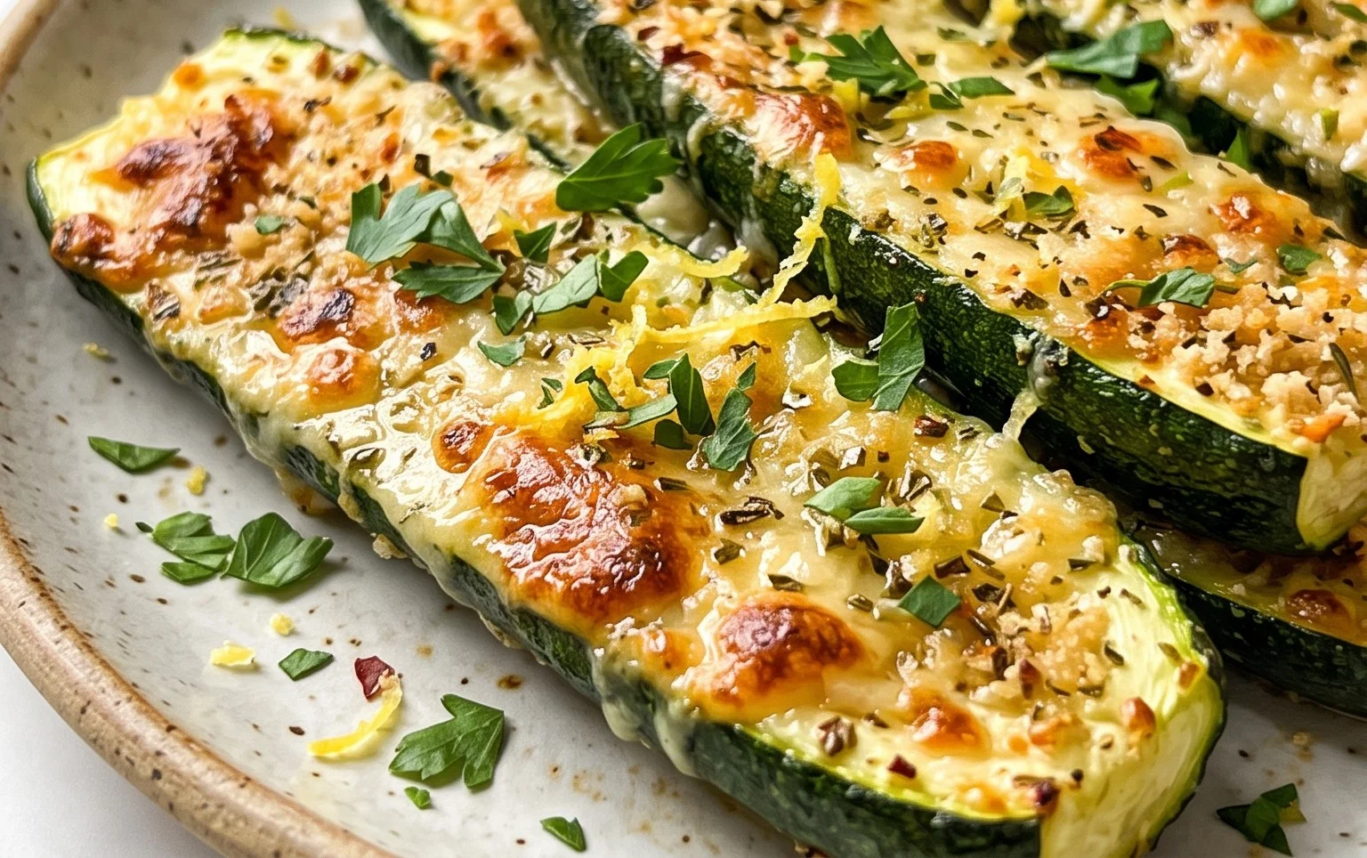 Baked Parmesan Zucchini