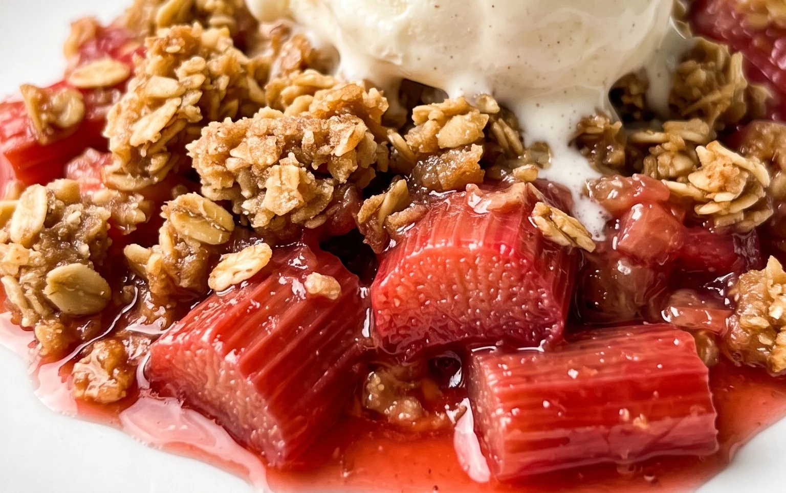 Easy Rhubarb Crisp