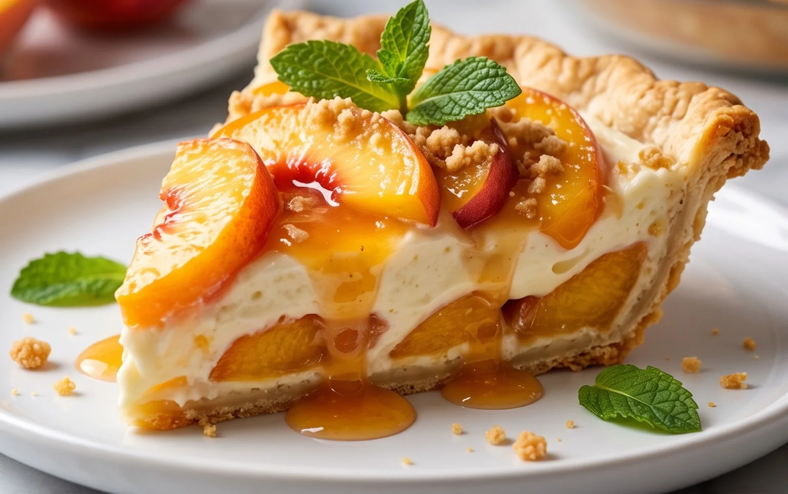Peaches and Cream Pie