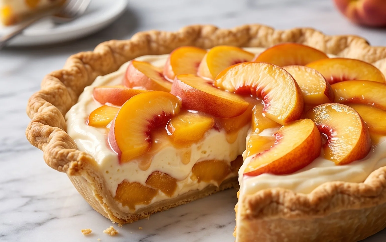 Peaches and Cream Pie