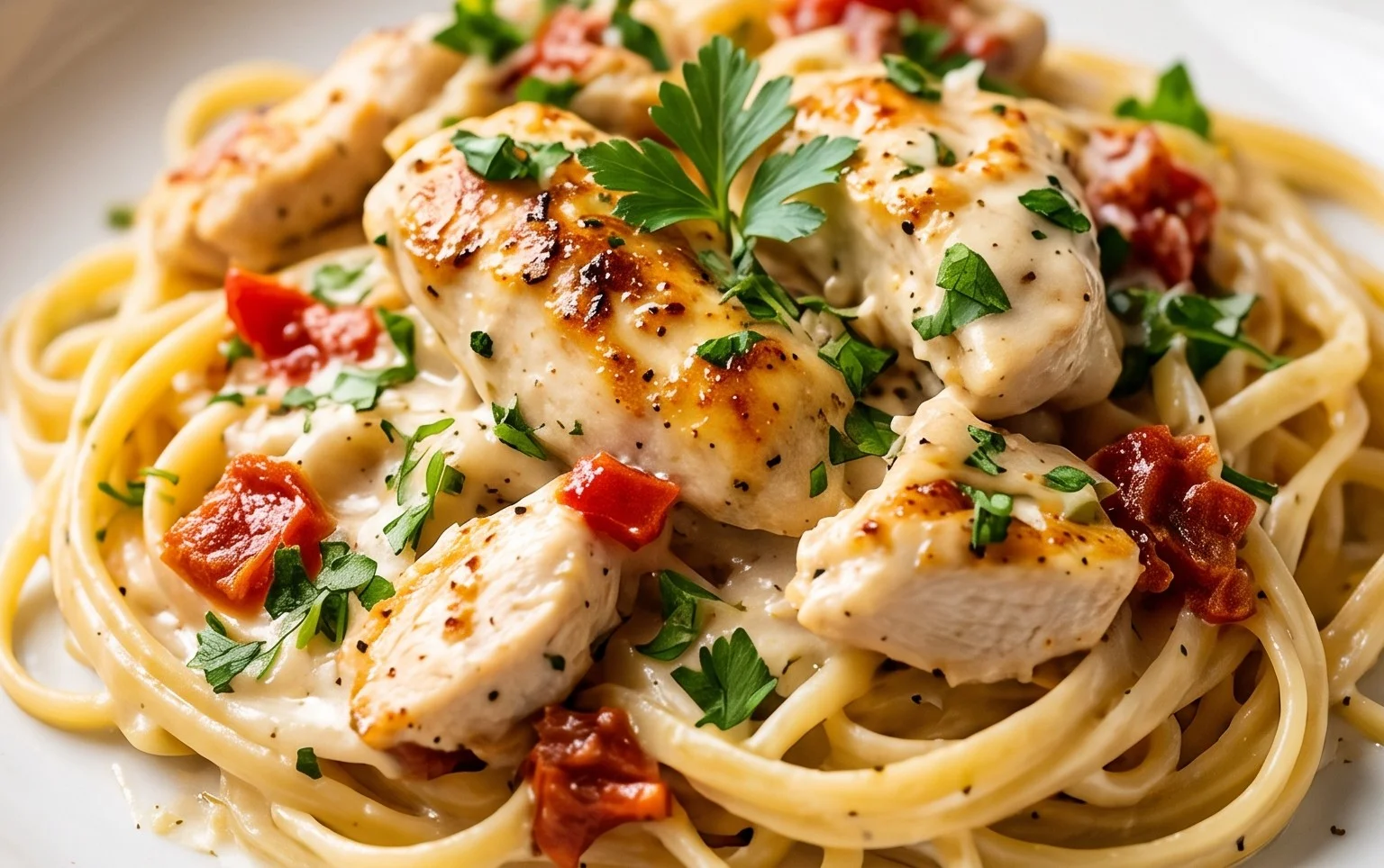 Low Calorie Chicken Alfredo