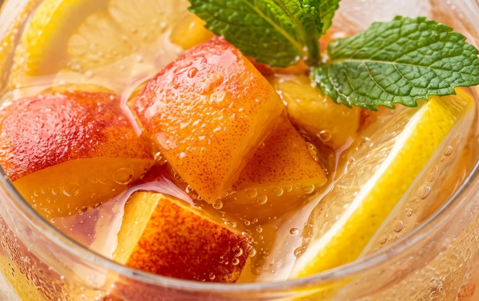 Refreshing Peach Lemonade