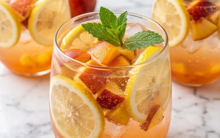 Refreshing Peach Lemonade