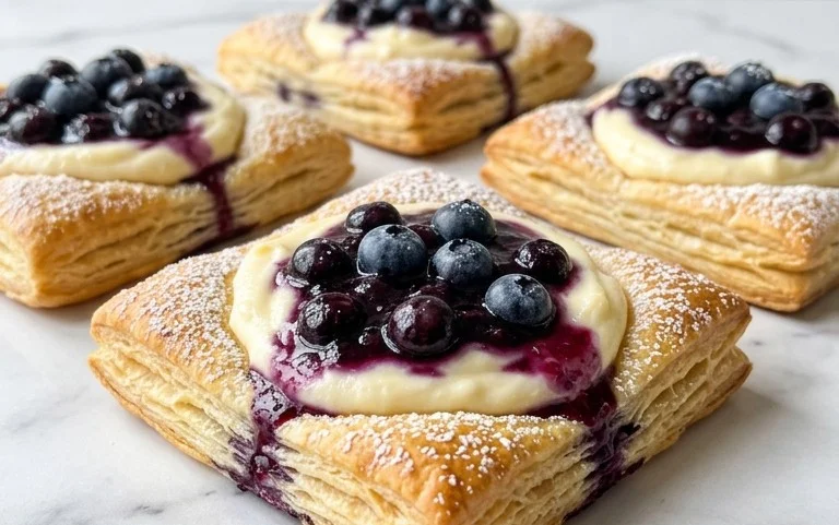 Blueberry Cream Cheese Puff Pastry
