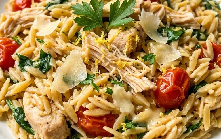 Chicken Orzo (30-Minutes, One-Pan)
