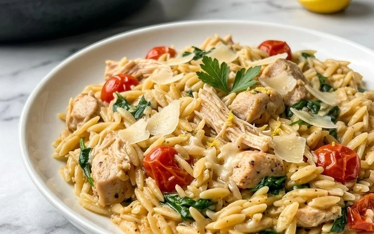 Chicken Orzo (30-Minutes, One-Pan)