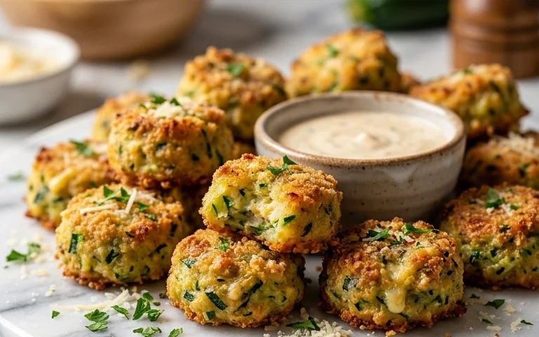 Zucchini Garlic Bites