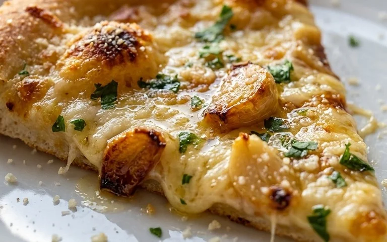 buttery garlic pizza