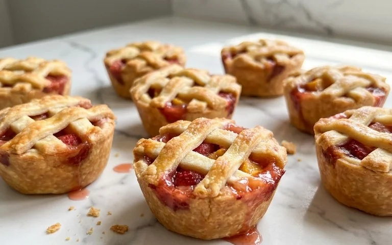 Strawberry Peach Pie Bites