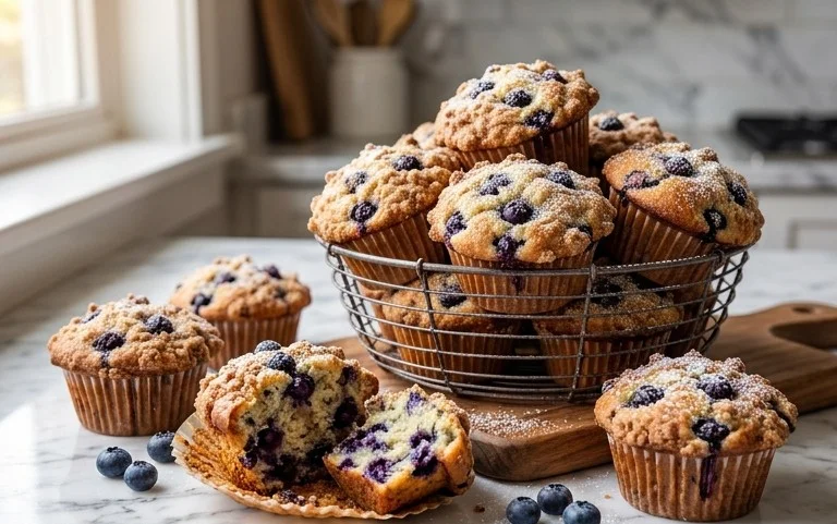 Homemade Blueberry Muffins