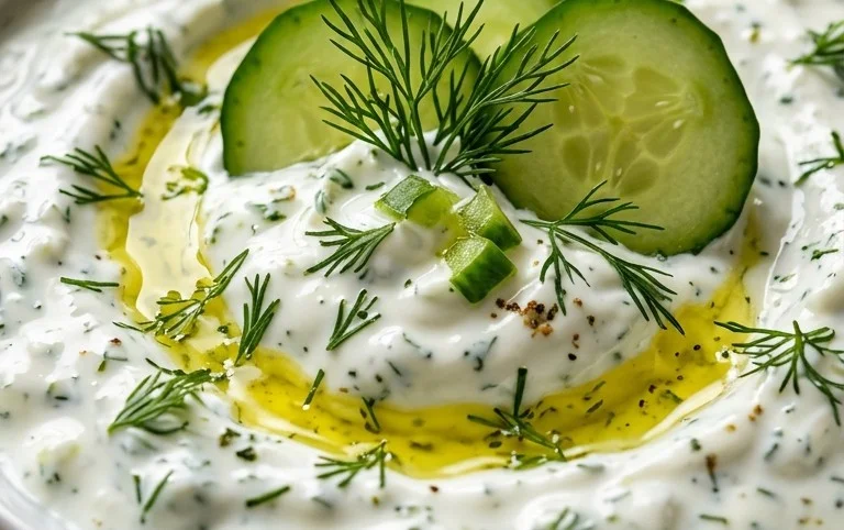 Cucumber Dip with Sour Cream and Dill