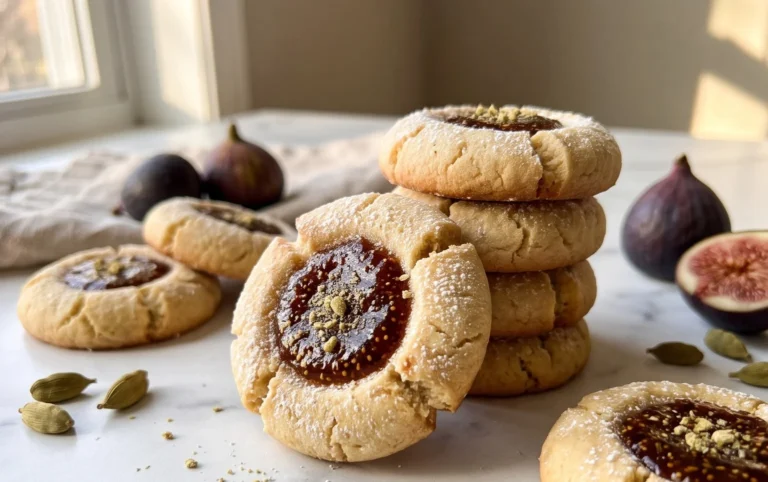Cardamom Fig Thumbprint Cookies