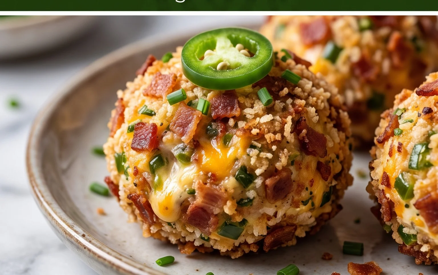 Beef Bacon Jalapeño Popper Cheese Balls