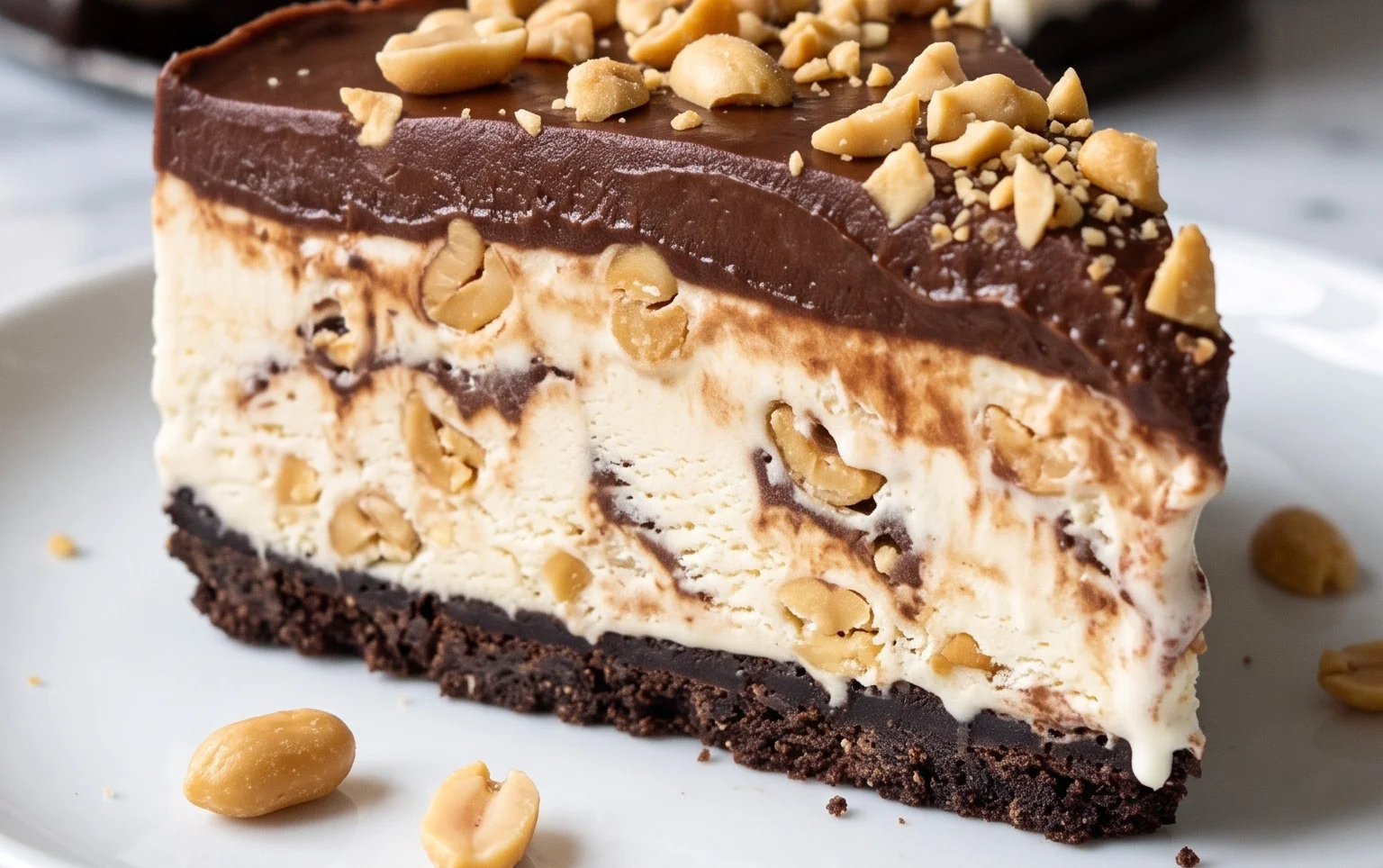Buster Bar Ice Cream Cake
