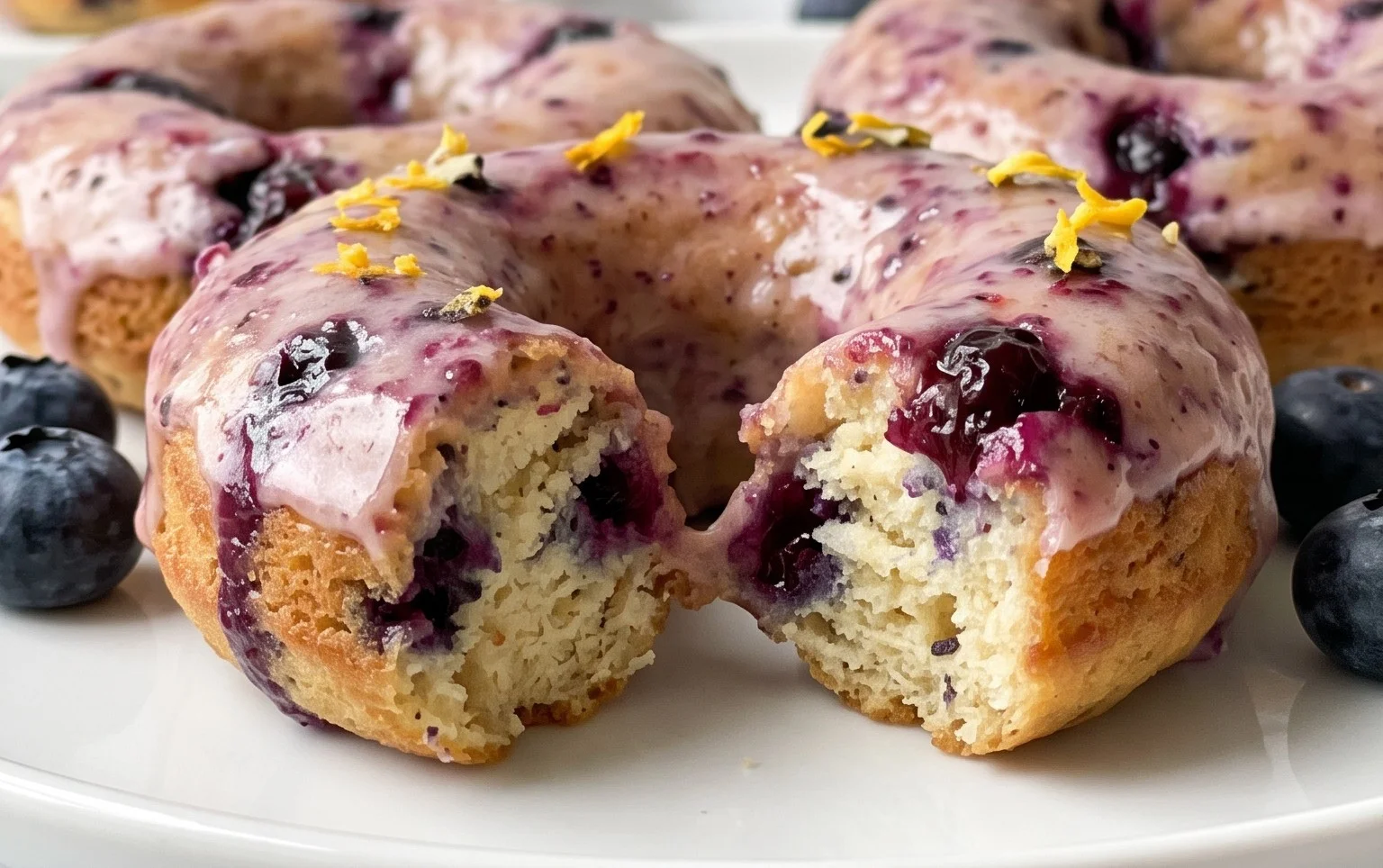 Blueberry Cake Donuts