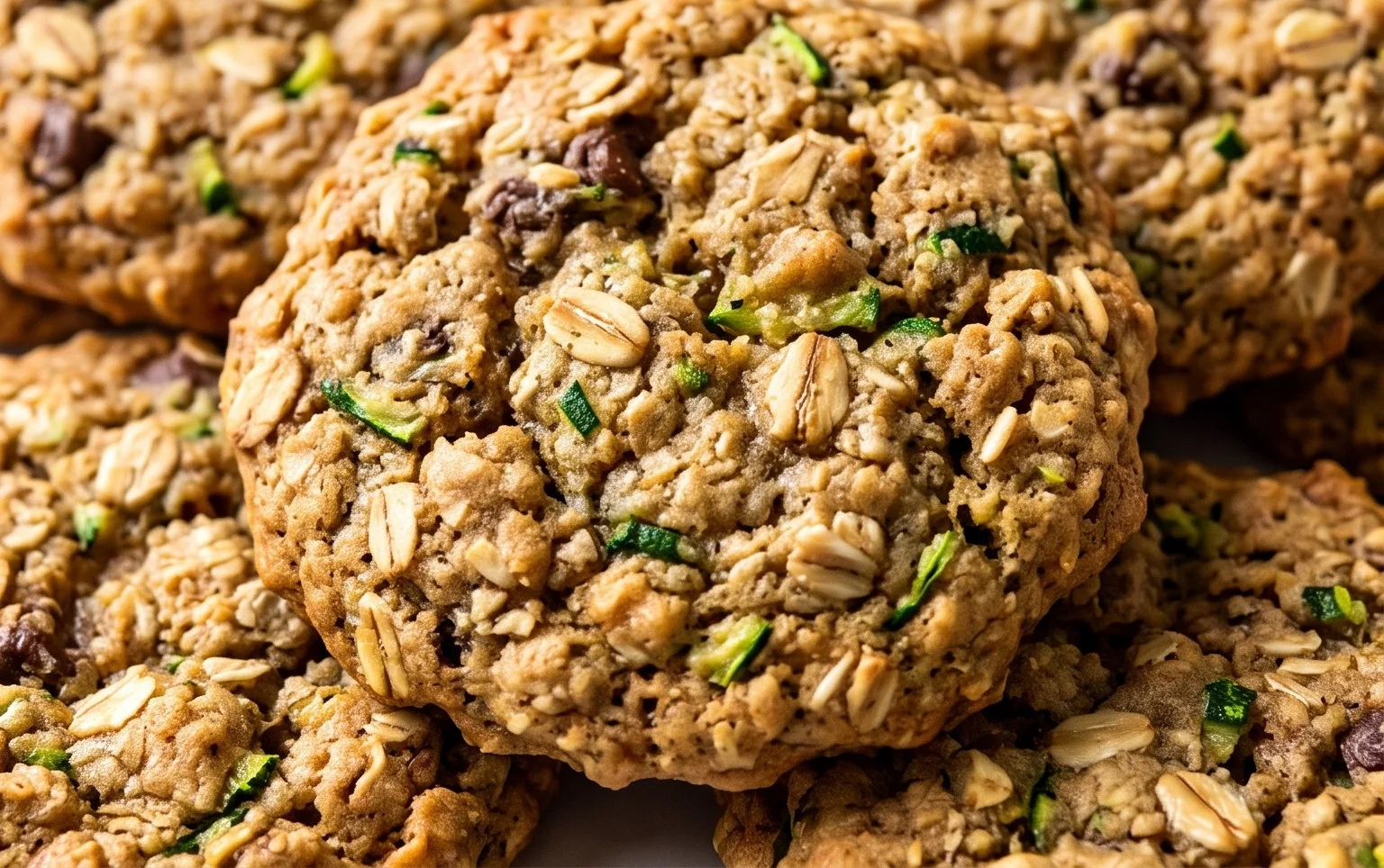Healthy Zucchini Oatmeal Cookies