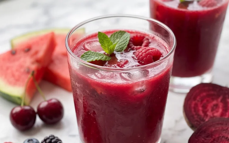 Watermelon Cherry Berry Beet Juice