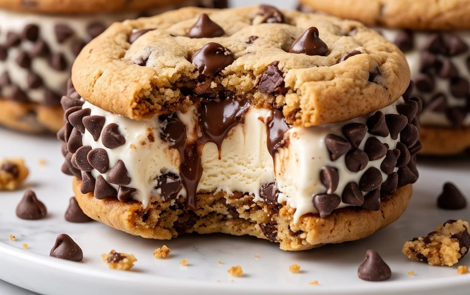 Cookie Ice Cream Sandwiches (Like a Chipwich!)