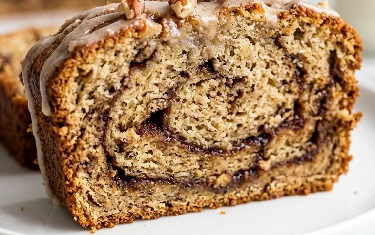 Cinnamon Roll Banana Bread