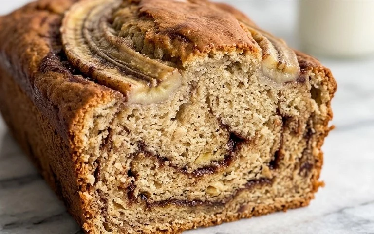 Cinnamon Roll Banana Bread