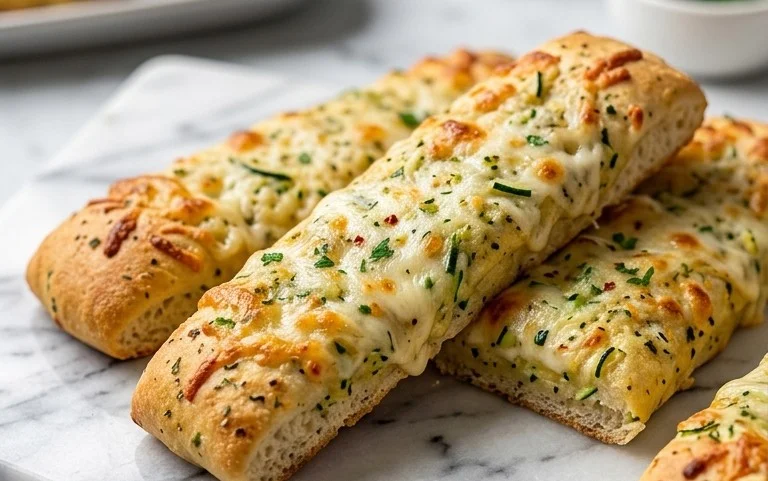 Cheesy Zucchini Breadsticks