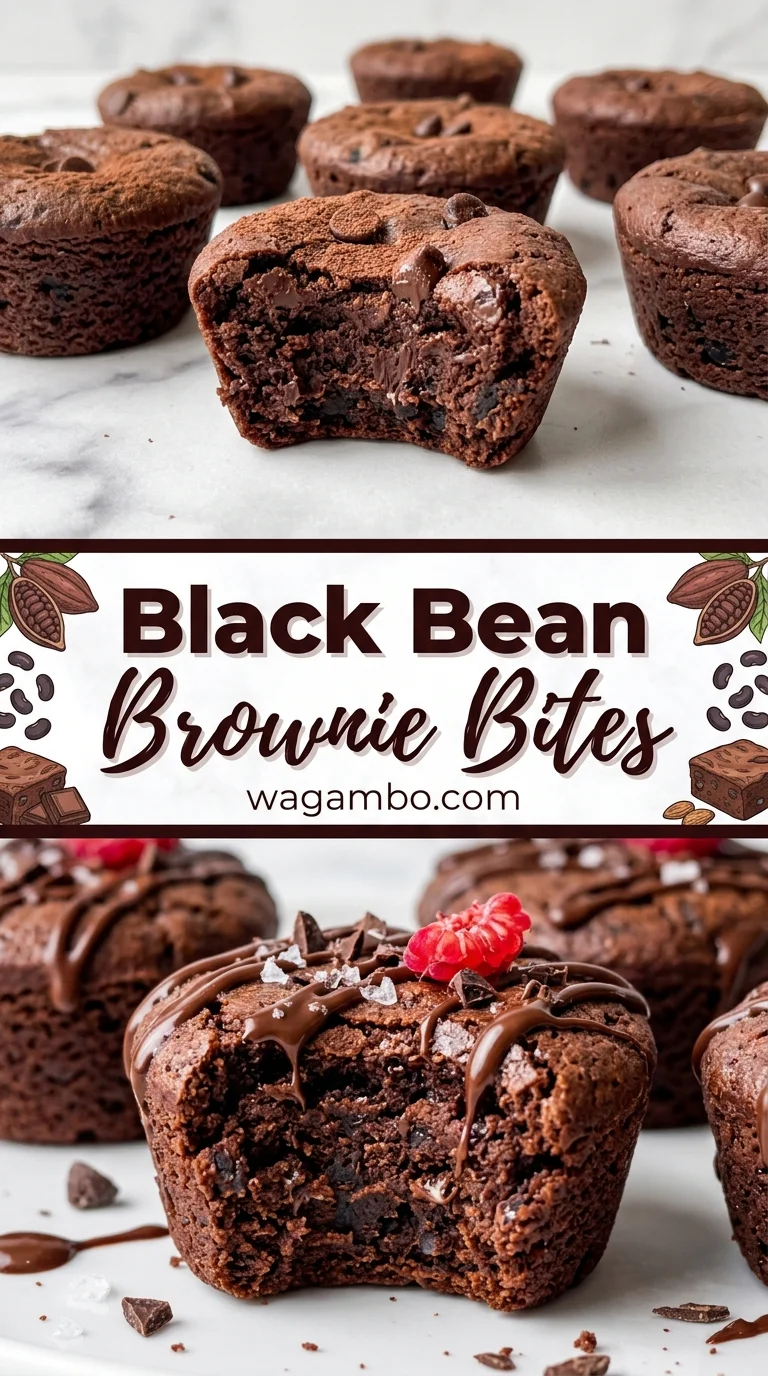 Chocolate Black Bean Brownie Bites