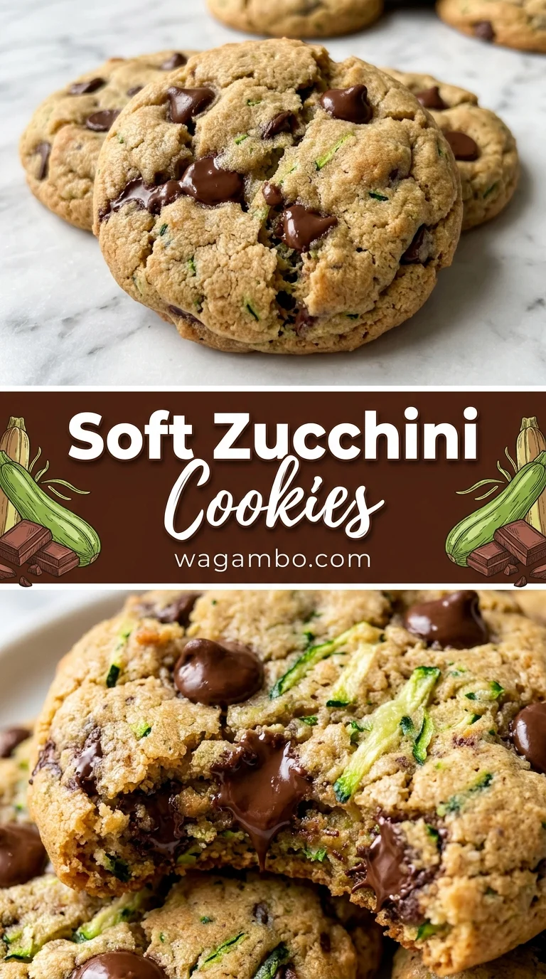 Soft Zucchini Cookies with Chocolate Chips