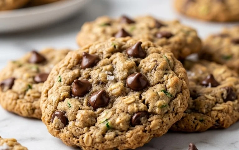 Homemade Zucchini-Oat Chocolate Chip Cookies