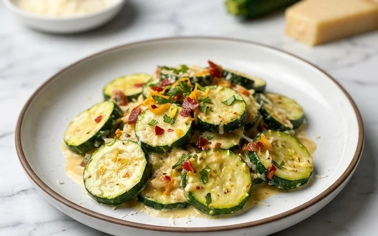 Creamy Parmesan Zucchini