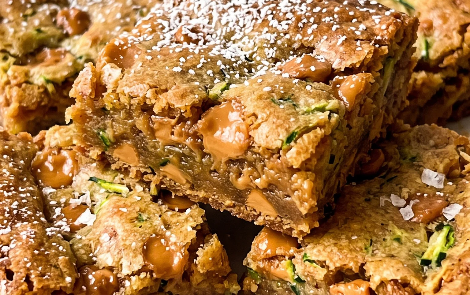 Chewy Butterscotch Zucchini Blondies