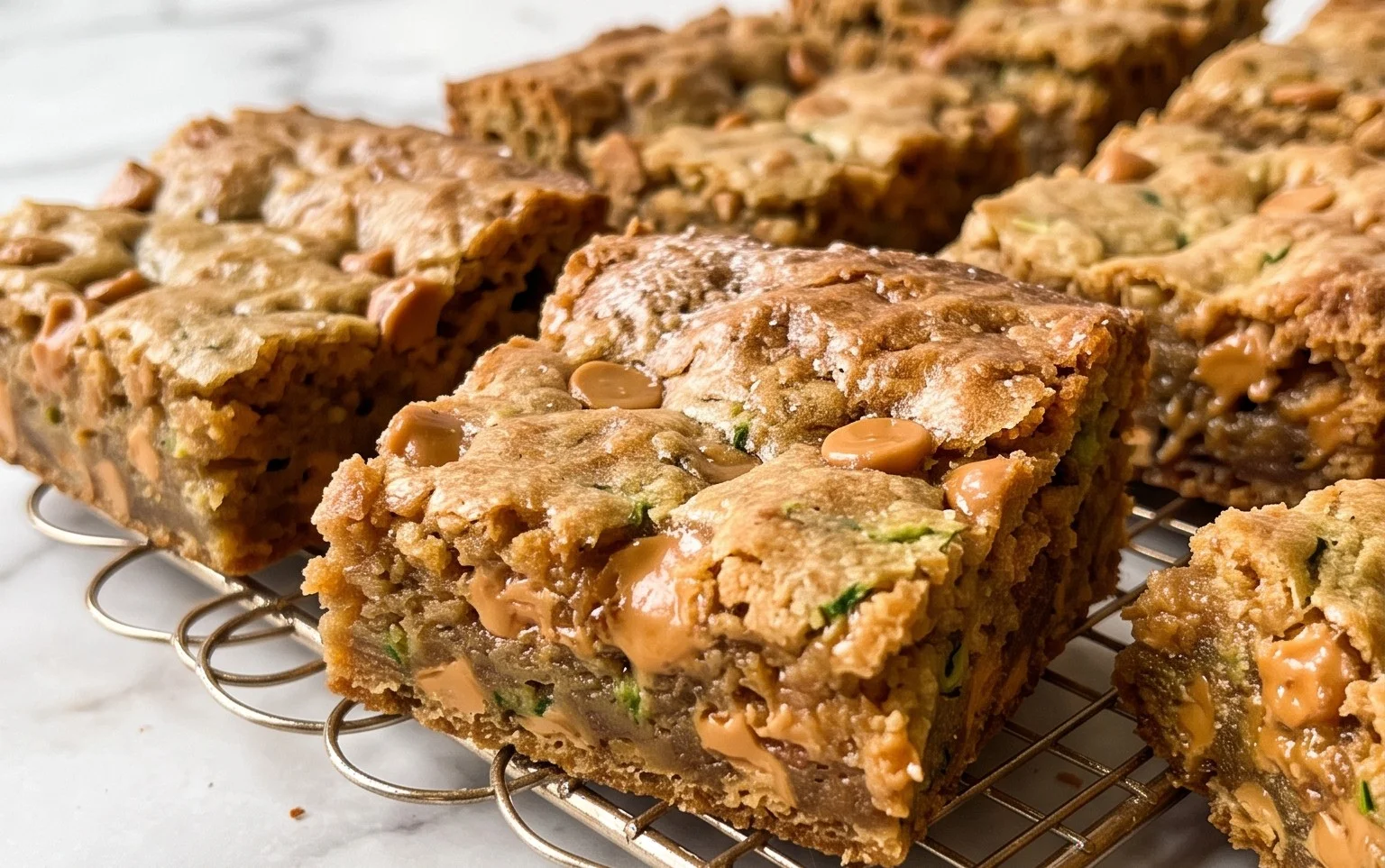 Chewy Butterscotch Zucchini Blondies