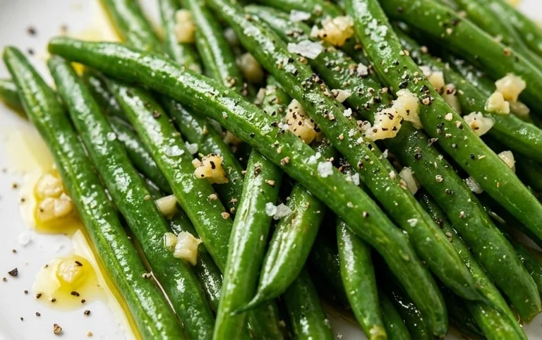 Sautéed Green Beans Recipe with Garlic