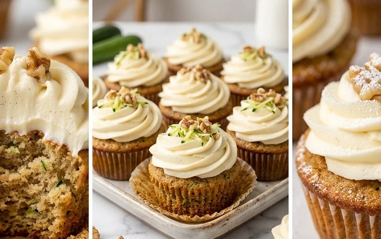 Zucchini Cupcakes with Cream Cheese Frosting
