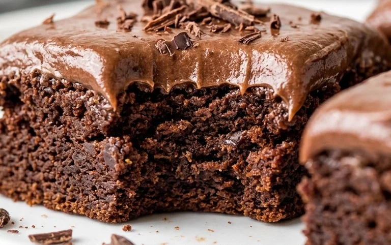 Zucchini Brownies with 1 minute Frosting!